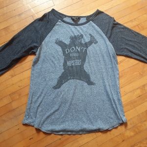 Lucky Brand Raglan 3/4 sleeve T
